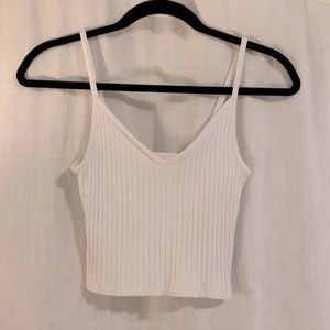 H&M White Ribbed Tank